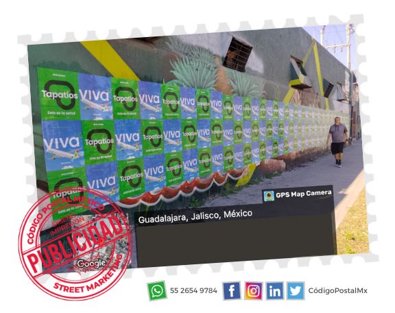 Imagen de campaña publicitaria posteo en guerrilla de Viva Aerobus