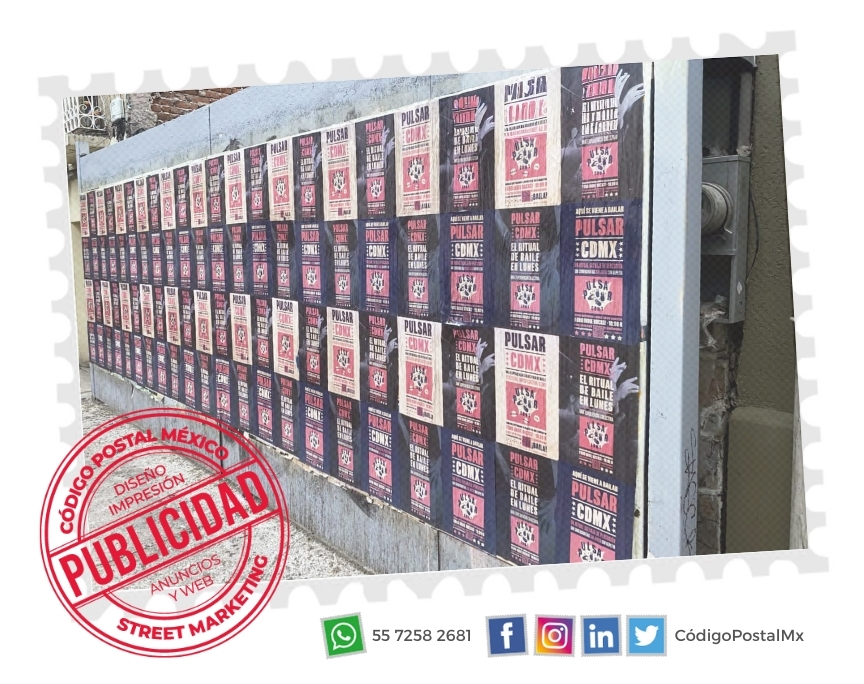 Imagen Fly Posting campaña Pulsar / CDMX