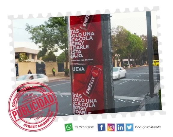 Imagen de campaña publicitaria posteo en guerrilla para ENERGY