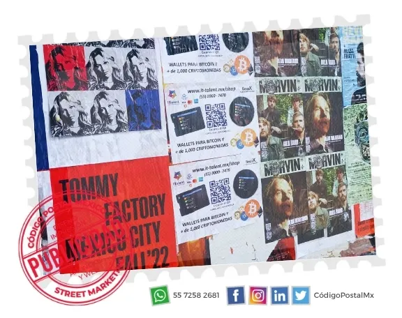 Imagen de campaña publicitaria posteo en guerrilla para tommy factory