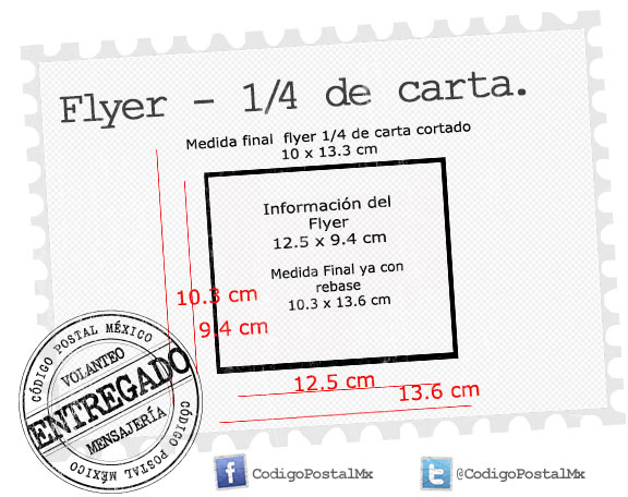 Flyer tamaño un cuarto de carta